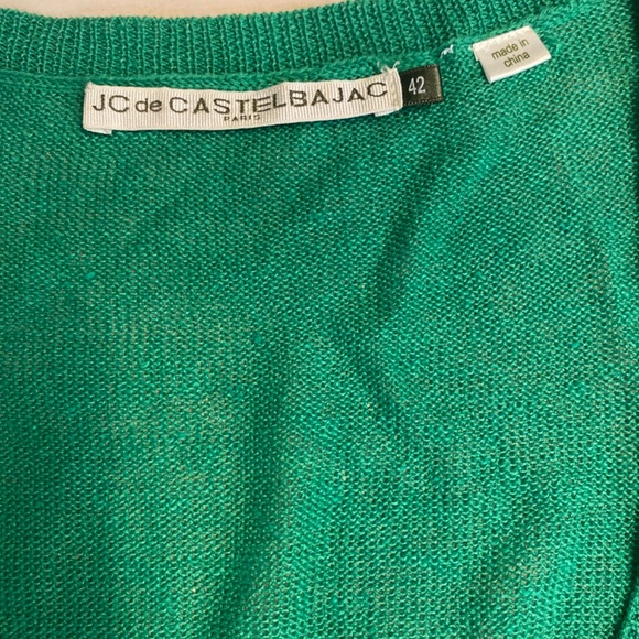 Green Designer Knit top Small - Picture 2 of 5